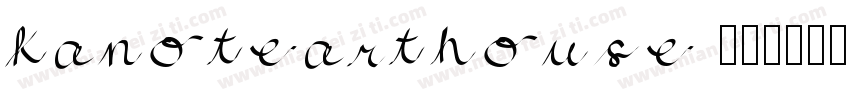 Kanotearthouse 15字体转换